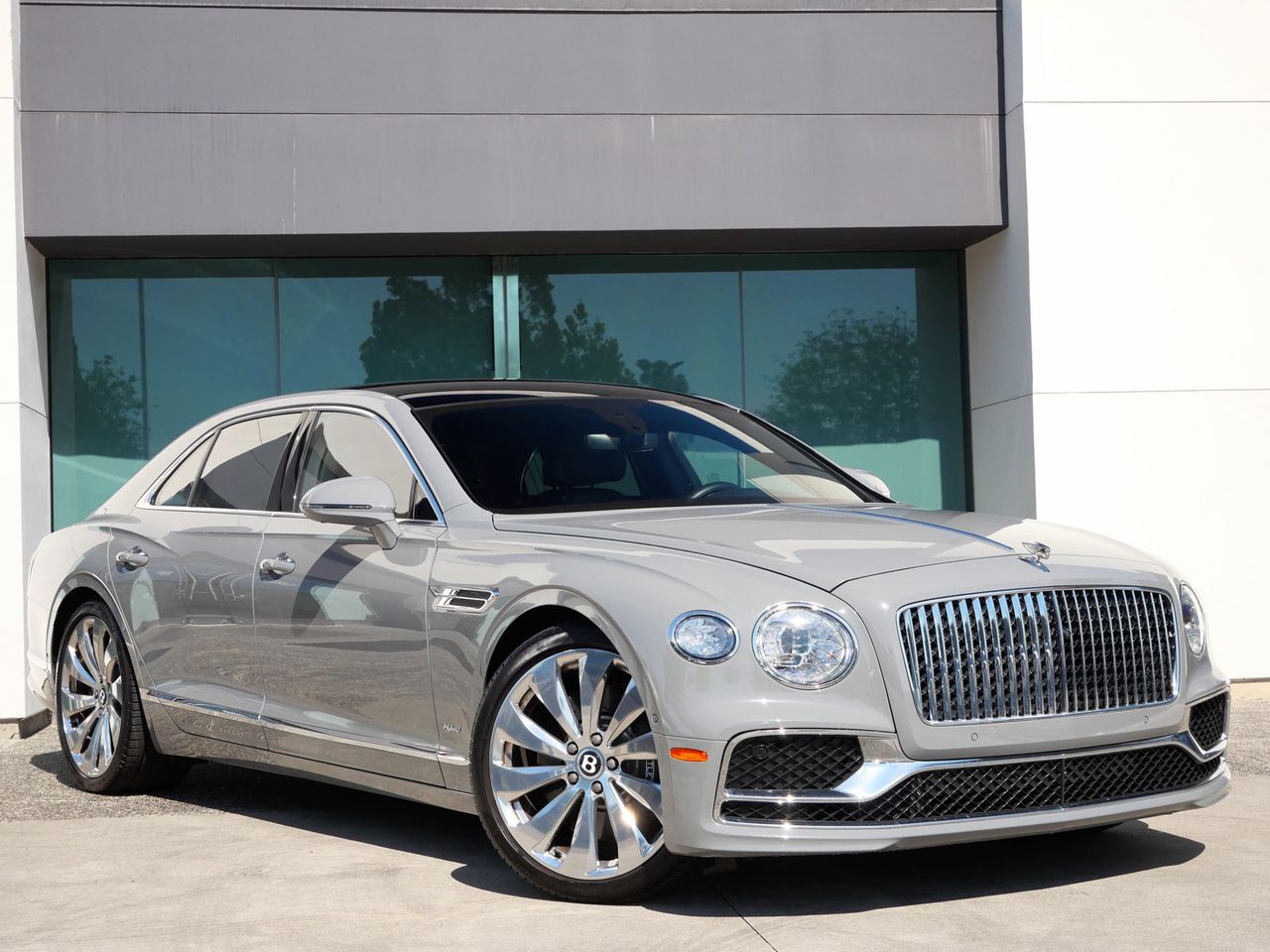 Gray (Cambrian Grey) 2022 Bentley Flying Spur Sedan All-Wheel Drive 8-Speed Automatic
