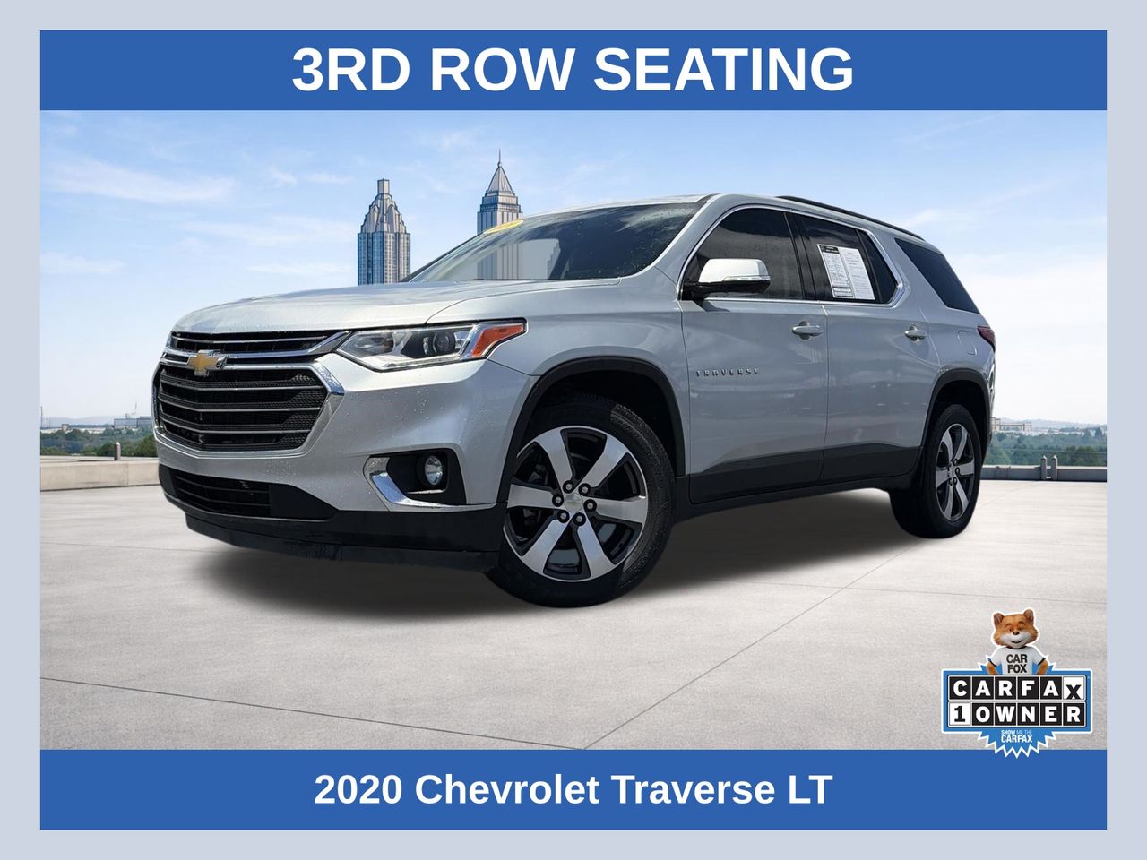 Silver Ice Metallic 2020 Chevrolet Traverse SUV / Crossover Front-Wheel Drive 9-Speed Automatic