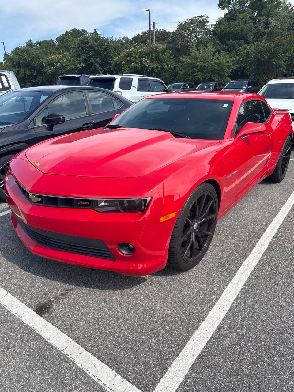 Red 2015 Chevrolet Camaro Coupe Rear-Wheel Drive 6-Speed Automatic