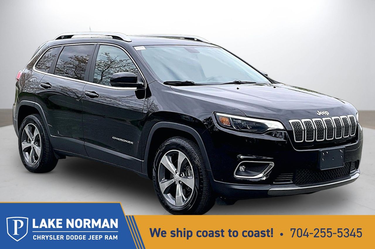 Diamond Black Crystal Pearlcoat 2019 Jeep Cherokee Limited 4WD SUV / Crossover Four-Wheel Drive 9-Speed Automatic