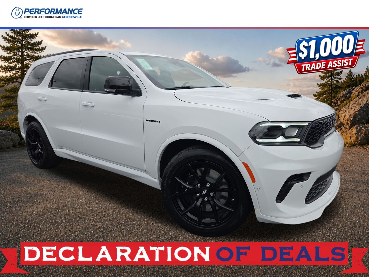White Knuckle Clearcoat 2026 Dodge Durango GT HEMI Premium AWD SUV / Crossover All-Wheel Drive 8-Speed Automatic