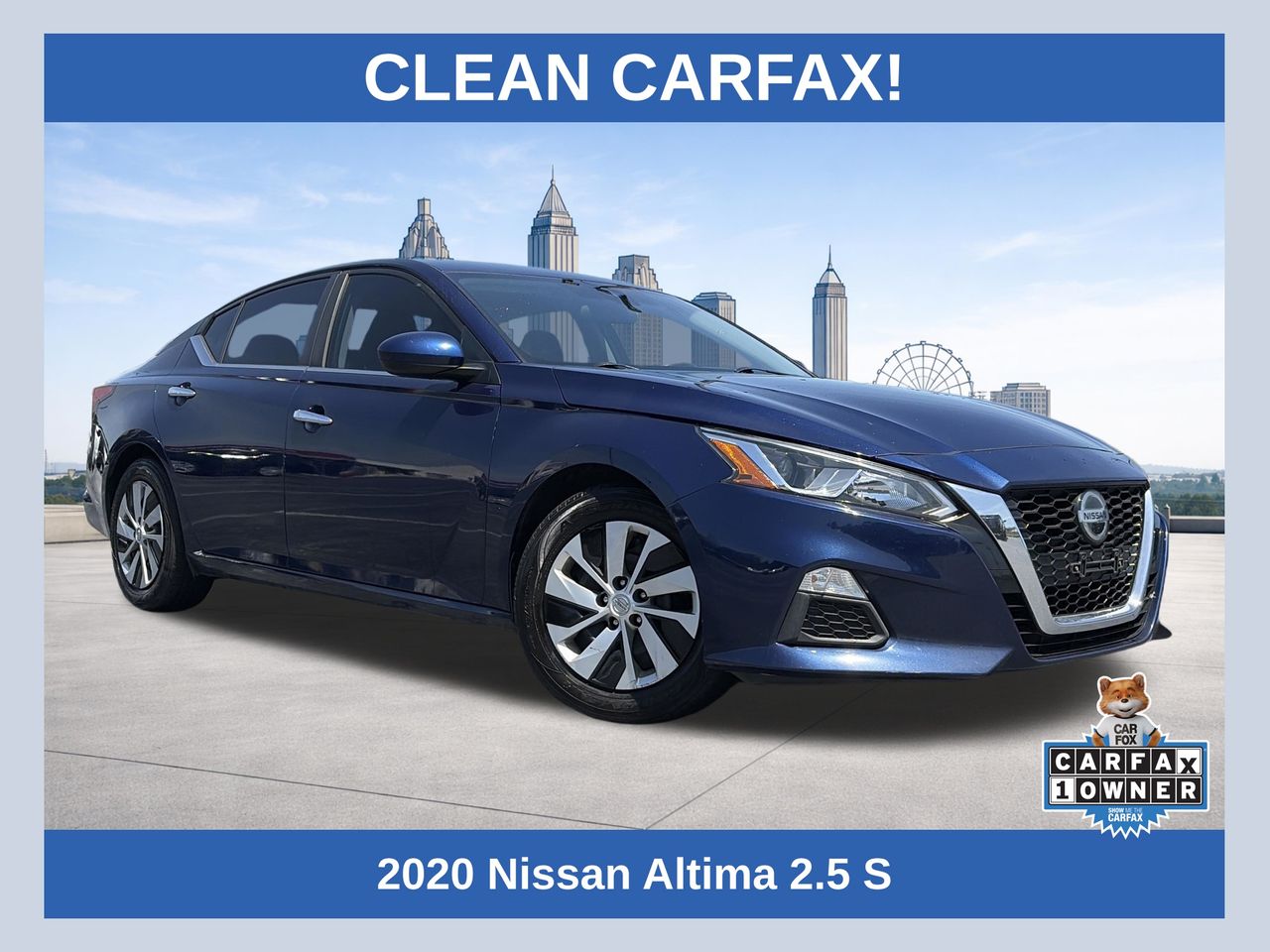 Deep Blue Pearl 2020 Nissan Altima Sedan Front-Wheel Drive Continuously Variable Transmission