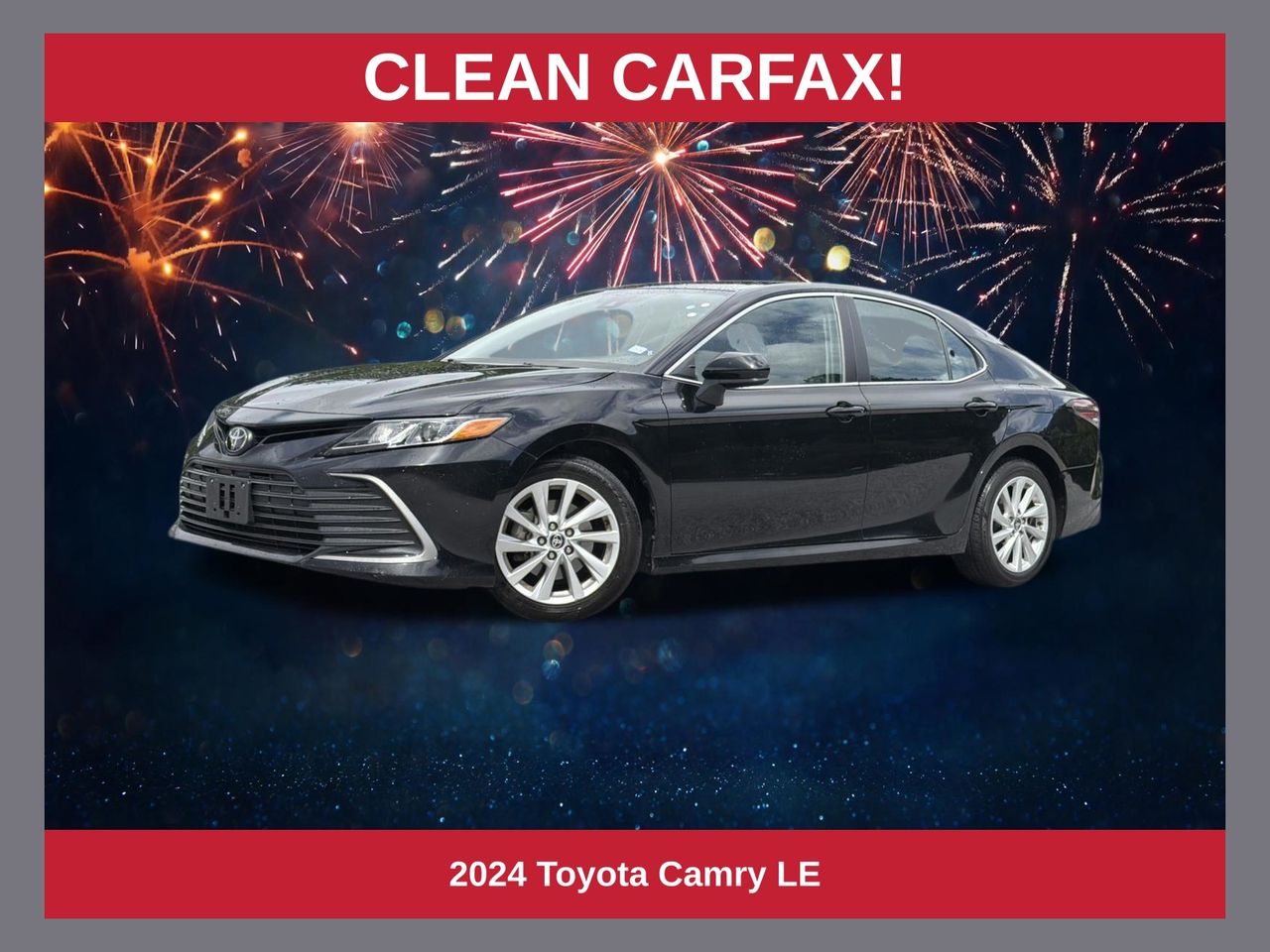 Midnight Black Metallic 2024 Toyota Camry Sedan Front-Wheel Drive 8-Speed Automatic