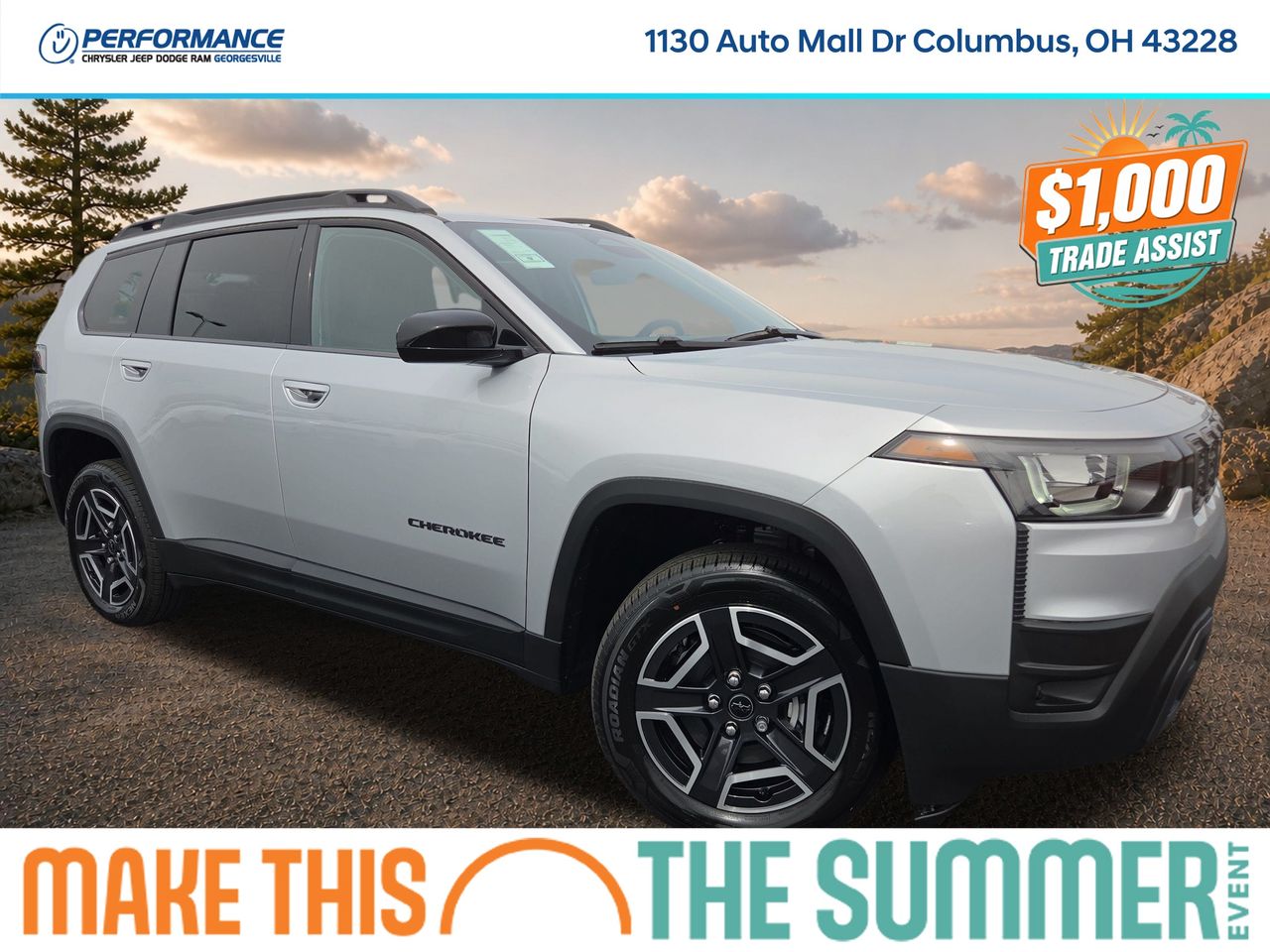 Silver Zynith Clearcoat 2026 Jeep Cherokee Laredo 4WD SUV / Crossover Four-Wheel Drive Continuously Variable Transmission