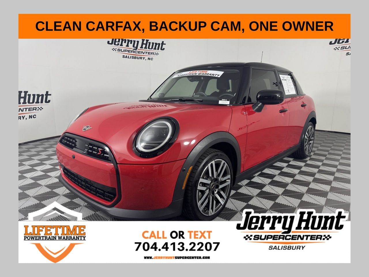 Chili Red 2025 MINI Cooper Hatchback Front-Wheel Drive 7-Speed Automatic