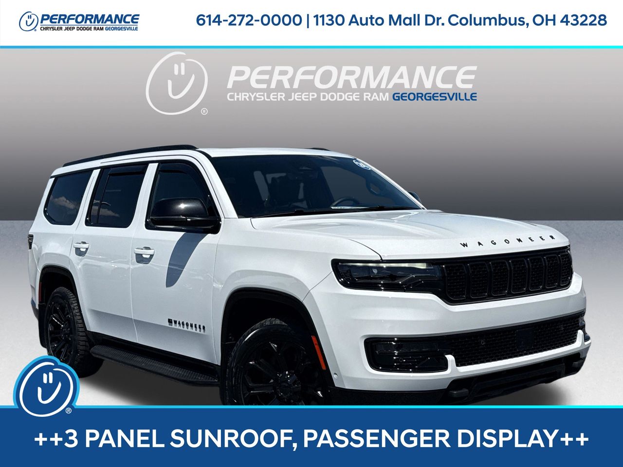 Bright White Clearcoat 2024 Jeep Wagoneer Series II 4WD SUV / Crossover Four-Wheel Drive 8-Speed Automatic