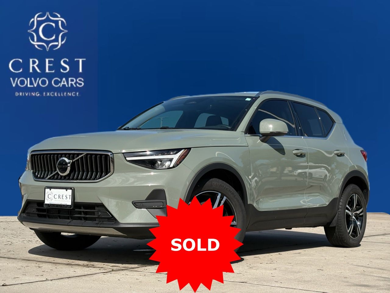 Sage Green Metallic 2025 Volvo XC40 B5 Core Bright Theme AWD SUV / Crossover All-Wheel Drive Automatic