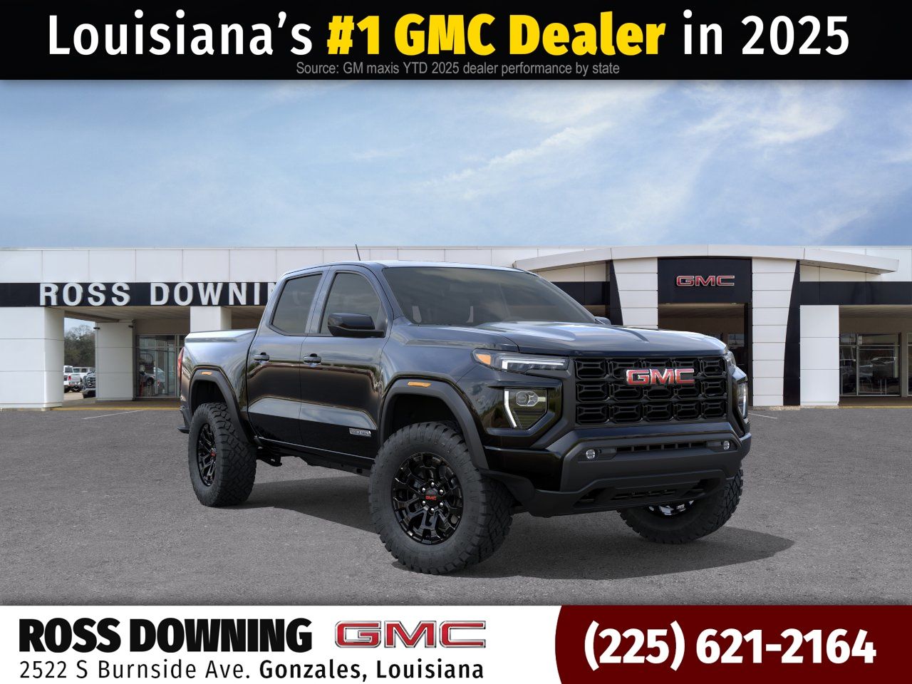 Onyx Black 2026 GMC Canyon Pickup Truck 4X2 8-Speed Automatic