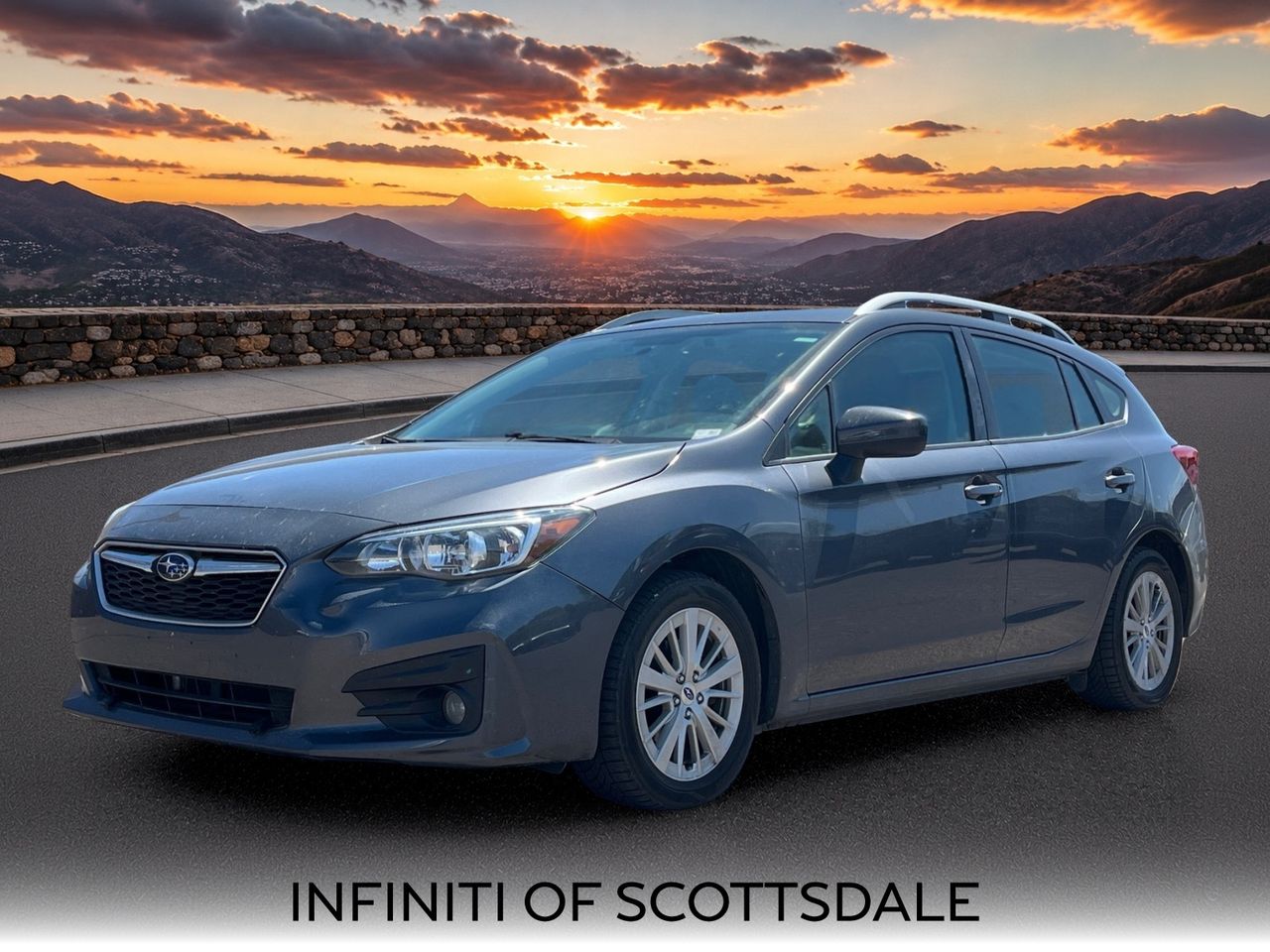 Gray Metallic 2018 Subaru Impreza Hatchback All-Wheel Drive Continuously Variable Transmission