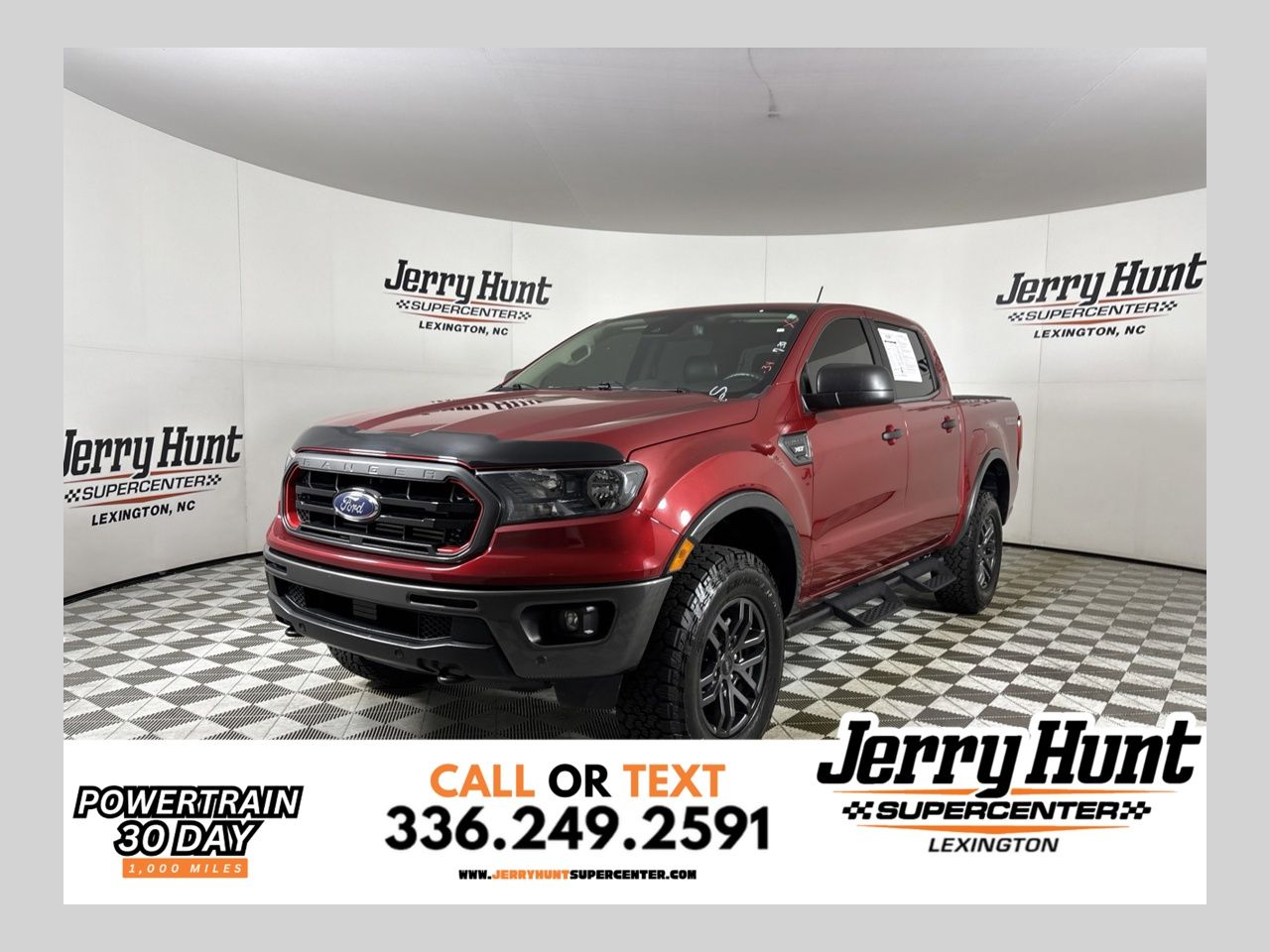 Red Metallic 2021 Ford Ranger Pickup Truck Four-Wheel Drive Automatic