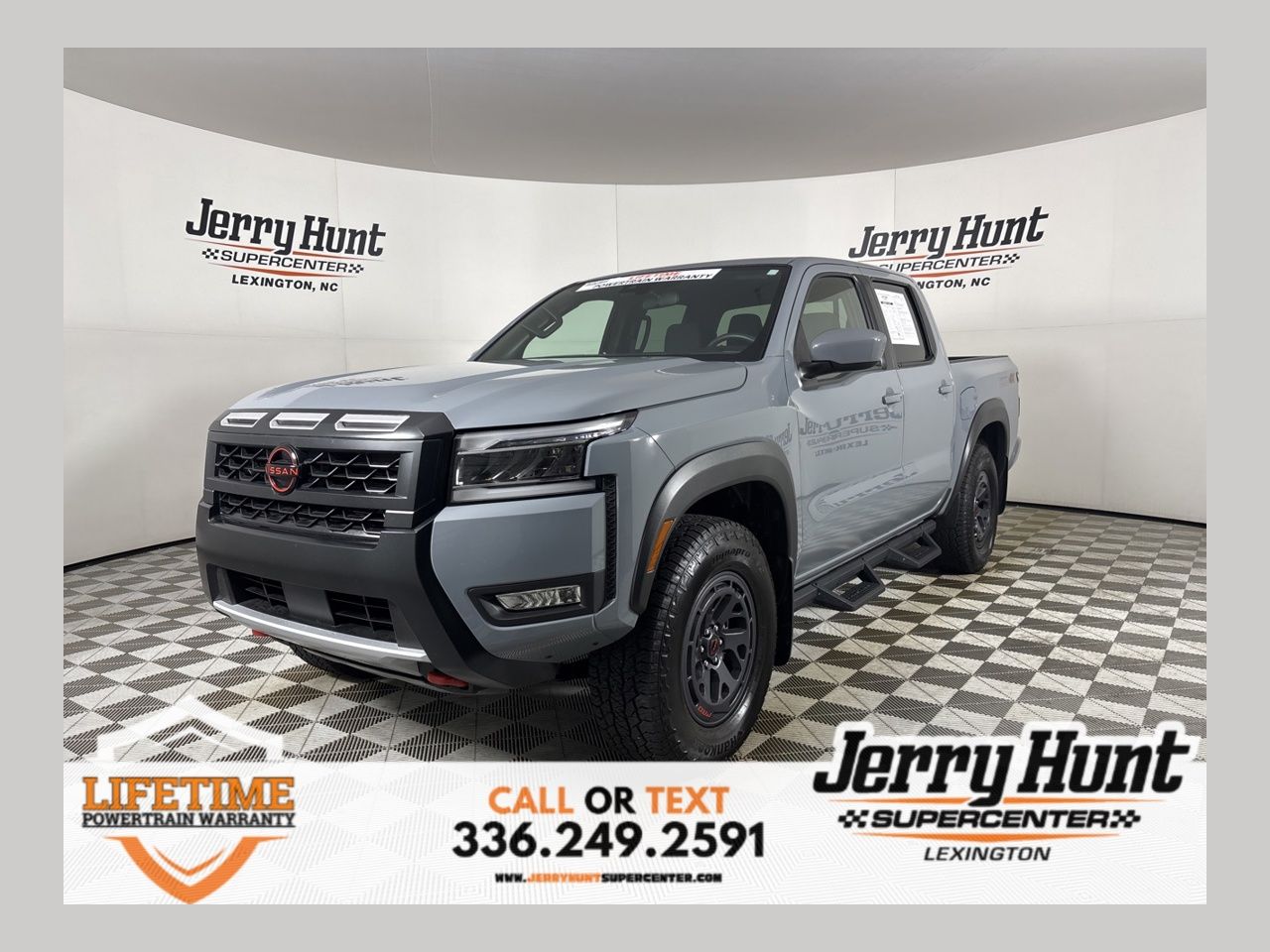 Boulder Gray Pearl 2025 Nissan Frontier Pickup Truck Four-Wheel Drive 9-Speed Automatic Overdrive