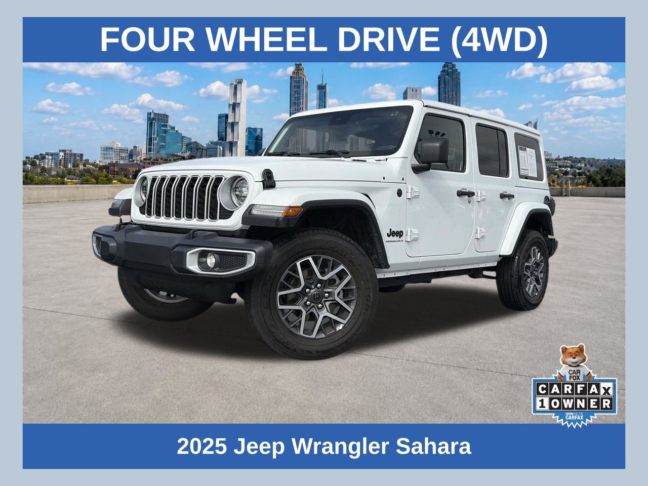 Bright White Clearcoat 2025 Jeep Wrangler SUV / Crossover Four-Wheel Drive 8-Speed Automatic