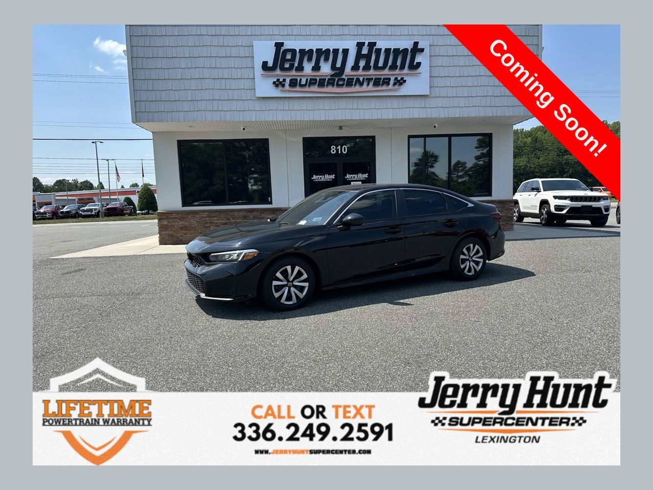 Black 2026 Honda Civic Sedan Front-Wheel Drive Continuously Variable Transmission