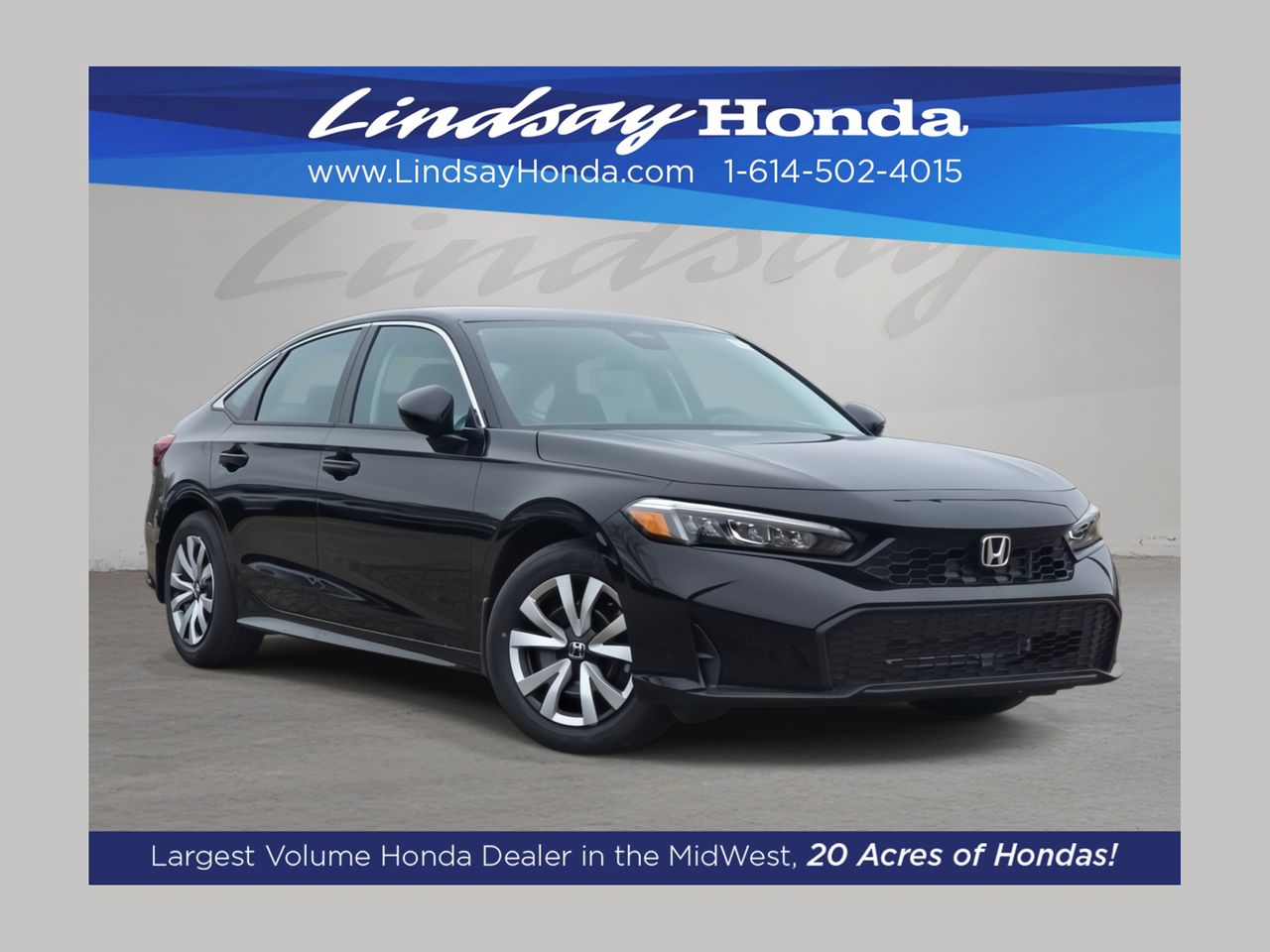 Blue Lagoon Pearl 2026 Honda Civic Sedan Front-Wheel Drive Continuously Variable Transmission
