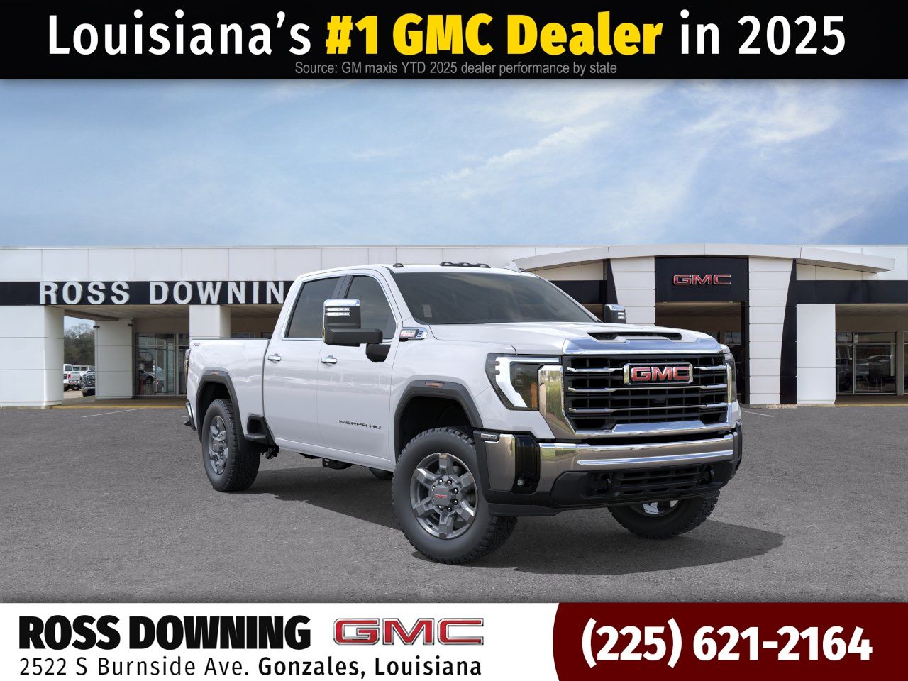 Summit White 2026 GMC Sierra 2500HD Pickup Truck Four-Wheel Drive Automatic