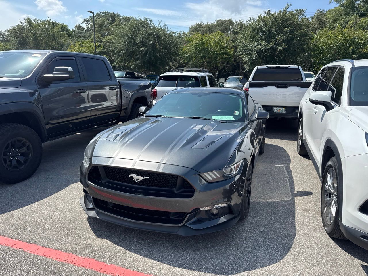 Gray (Magnetic) 2016 Ford Mustang Coupe Rear-Wheel Drive 6-Speed Manual