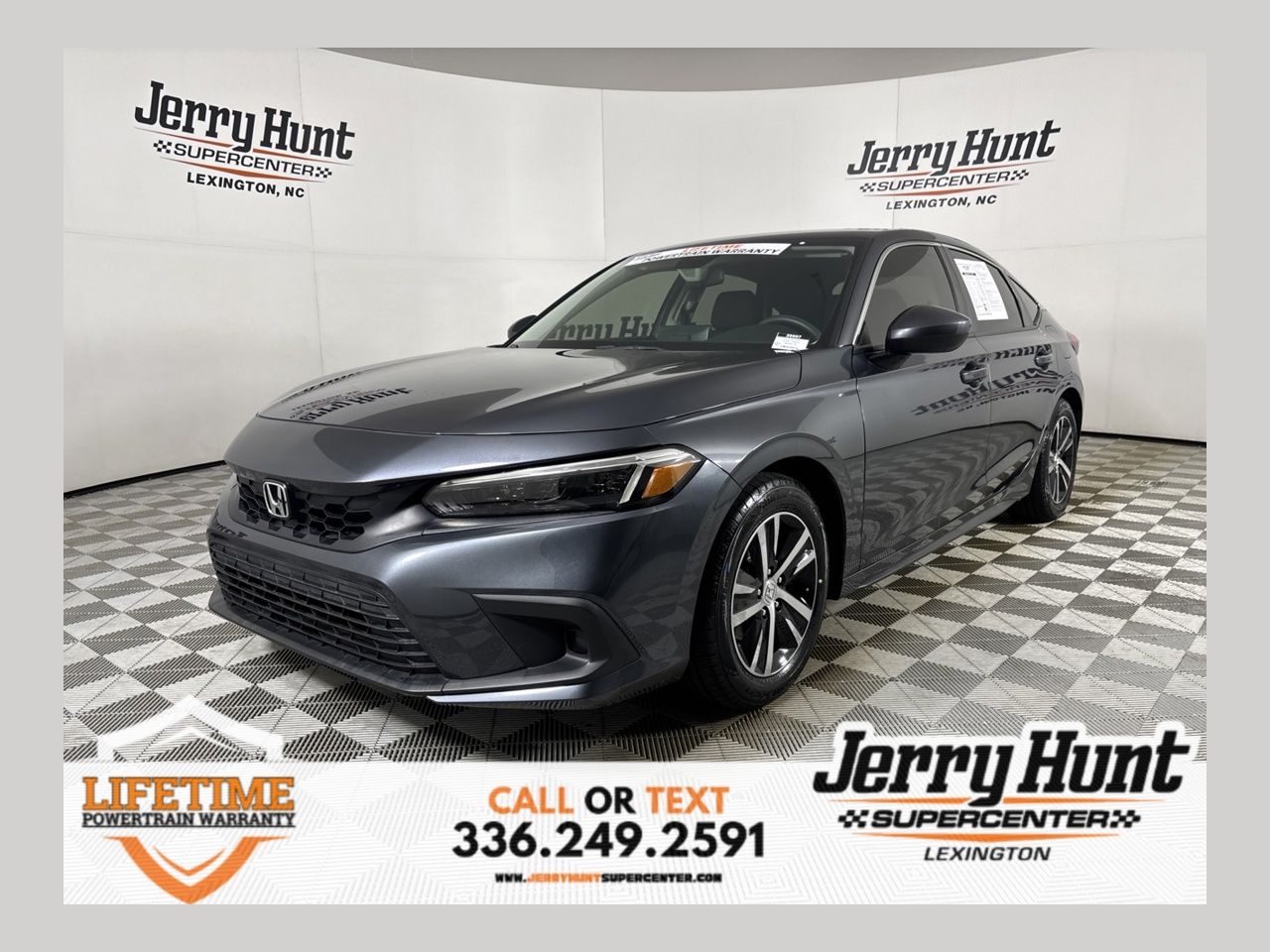 Gray 2024 Honda Civic Hatchback Hatchback Front-Wheel Drive Continuously Variable Transmission
