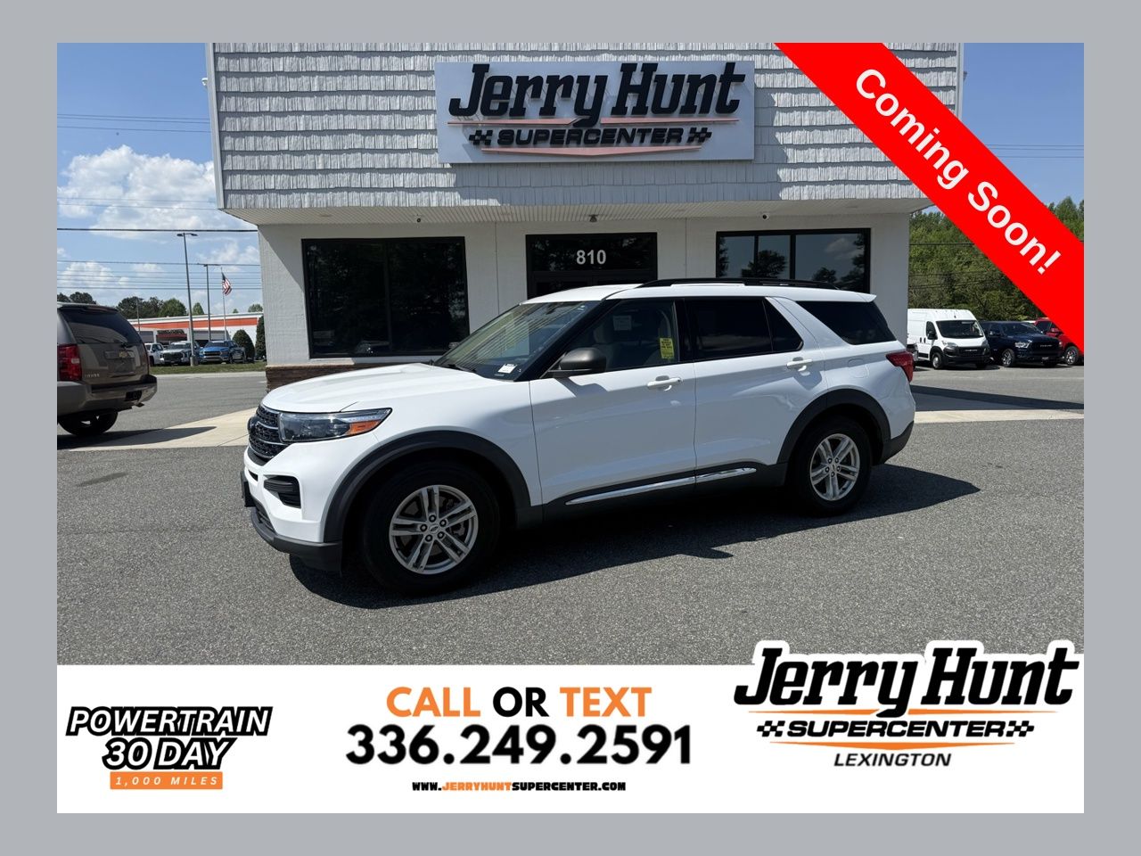 Oxford White 2020 Ford Explorer XLT RWD SUV / Crossover Rear-Wheel Drive Automatic