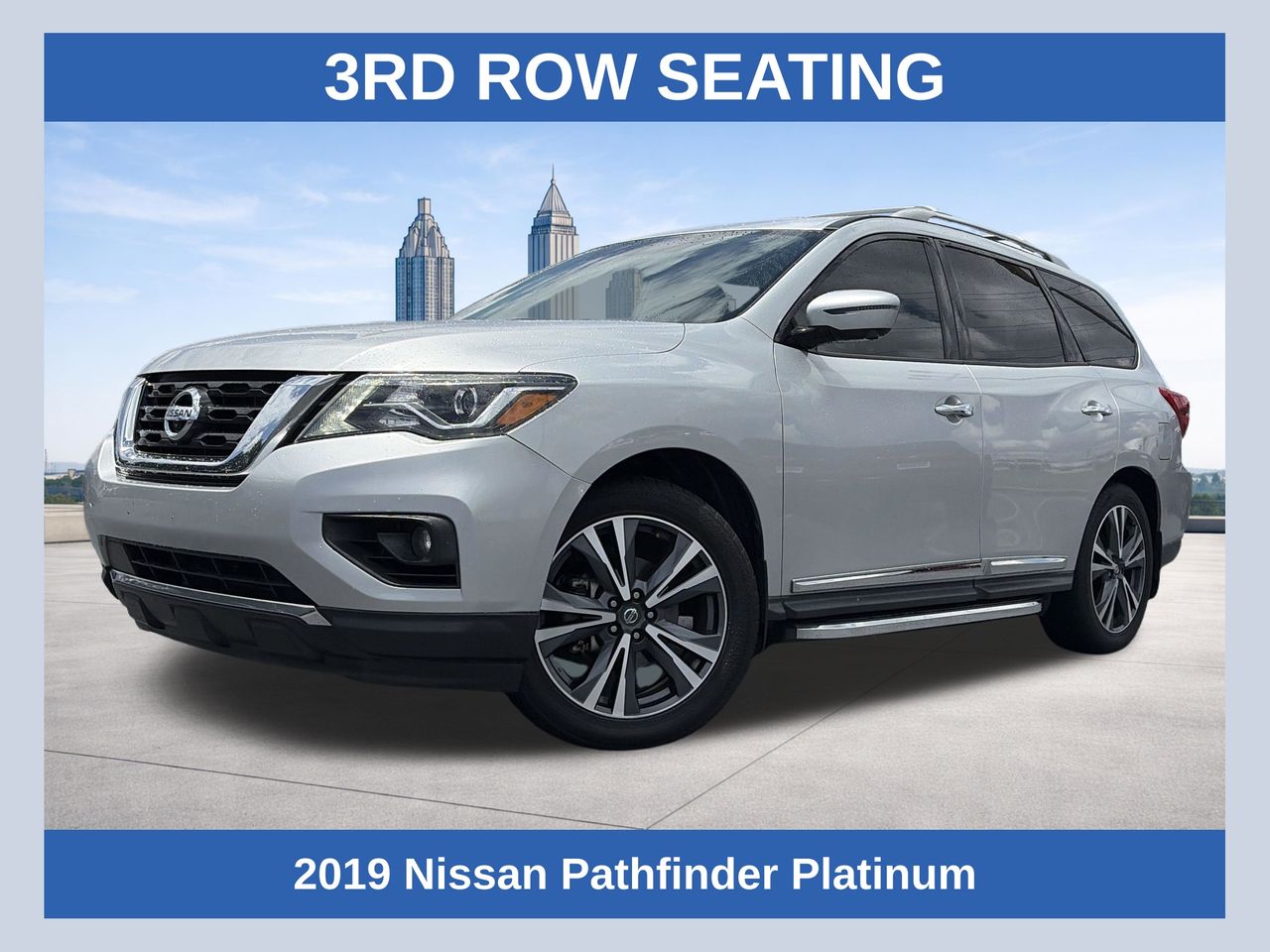 Brilliant Silver Metallic 2019 Nissan Pathfinder SUV / Crossover Front-Wheel Drive Continuously Variable Transmission