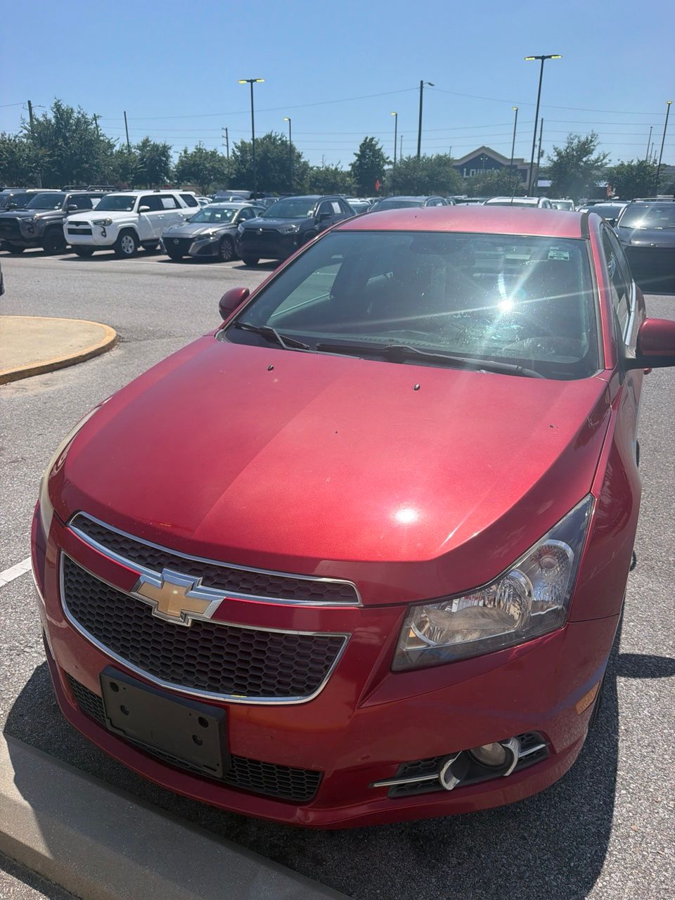 Crystal Red Tintcoat 2014 Chevrolet Cruze Sedan Front-Wheel Drive 6-Speed Automatic Overdrive