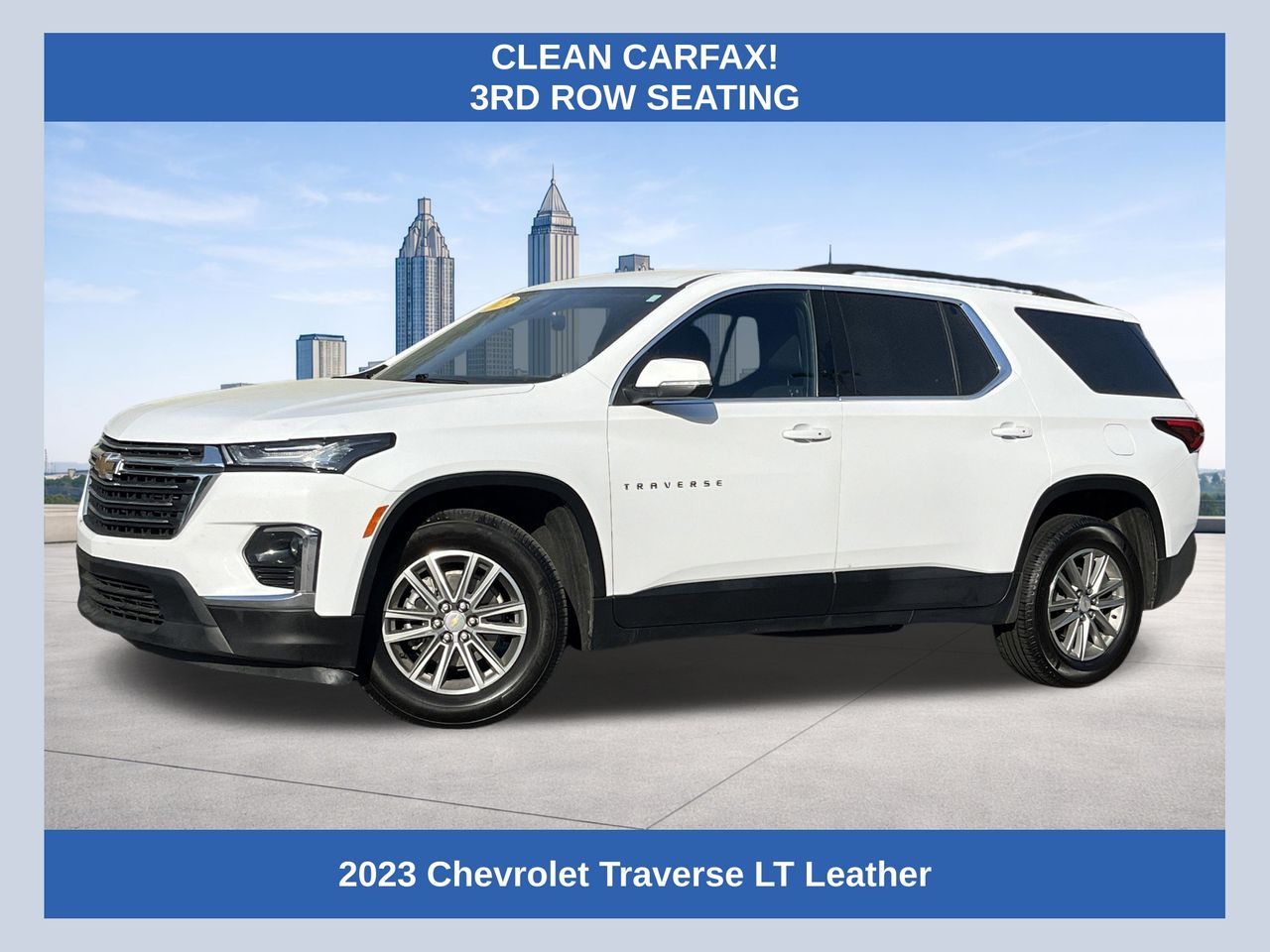 Summit White 2023 Chevrolet Traverse LT Leather FWD SUV / Crossover Front-Wheel Drive 9-Speed Automatic