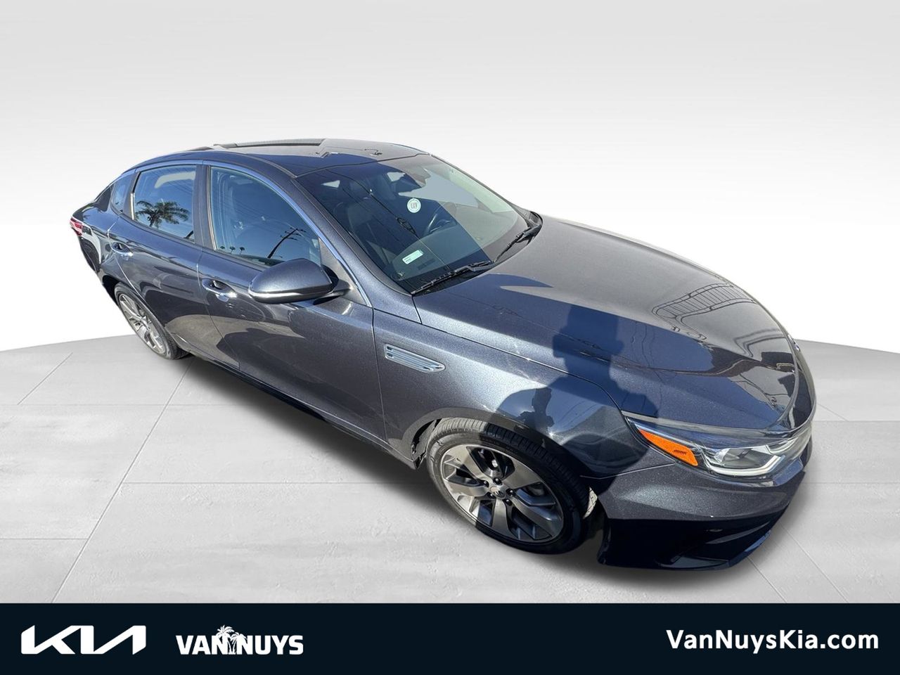 Gray 2020 Kia Optima Sedan Front-Wheel Drive 6-Speed Automatic