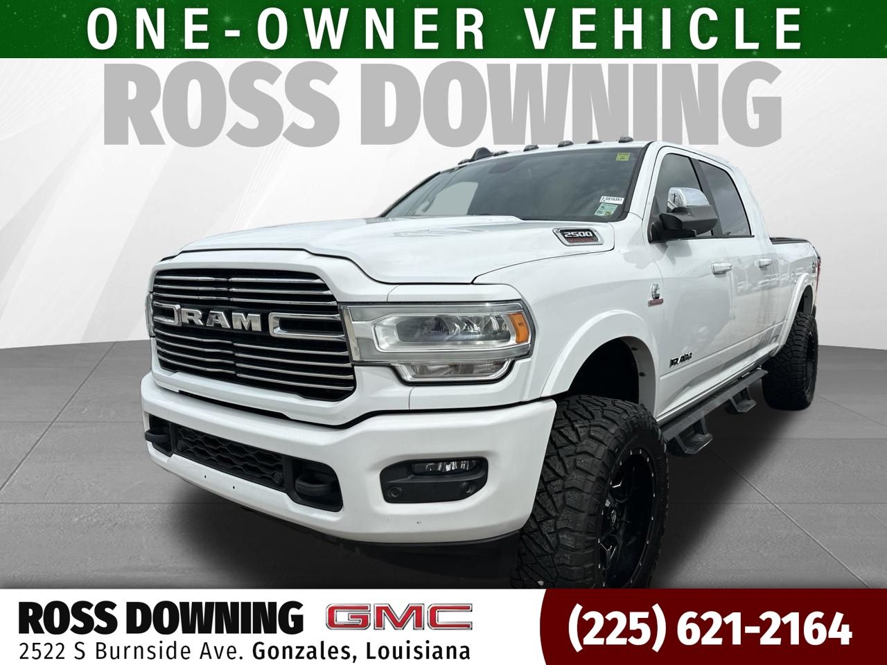 Bright White Clearcoat 2020 RAM 2500 Laramie Mega Cab 4WD Pickup Truck Four-Wheel Drive 6-Speed Automatic
