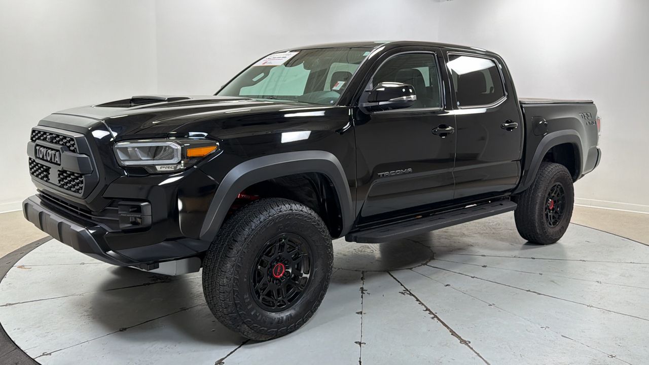 Black 2023 Toyota Tacoma TRD Pro Double Cab 4WD Pickup Truck Four-Wheel Drive 6-Speed Manual