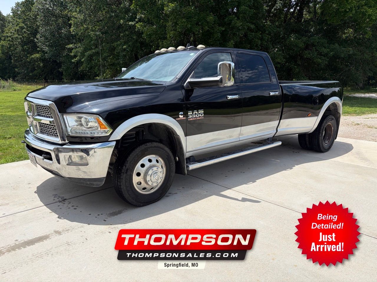 Black Clearcoat 2015 RAM 3500 Pickup Truck Four-Wheel Drive 6-Speed Automatic