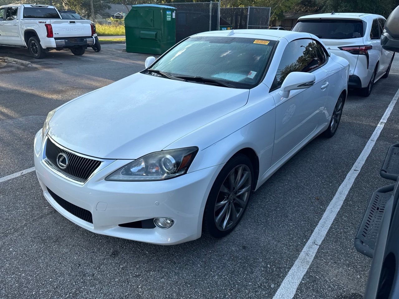 Starfire Pearl 2014 Lexus IS Convertible Rear-Wheel Drive 6-Speed Automatic