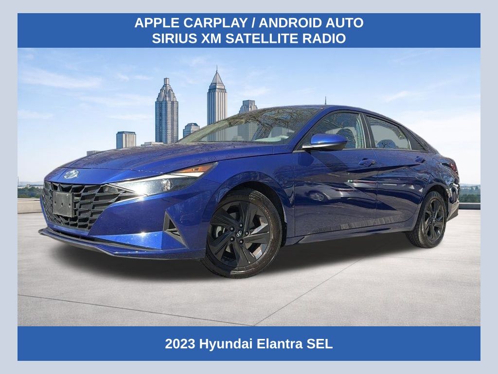 Intense Blue 2023 Hyundai Elantra SEL FWD Sedan Front-Wheel Drive Continuously Variable Transmission