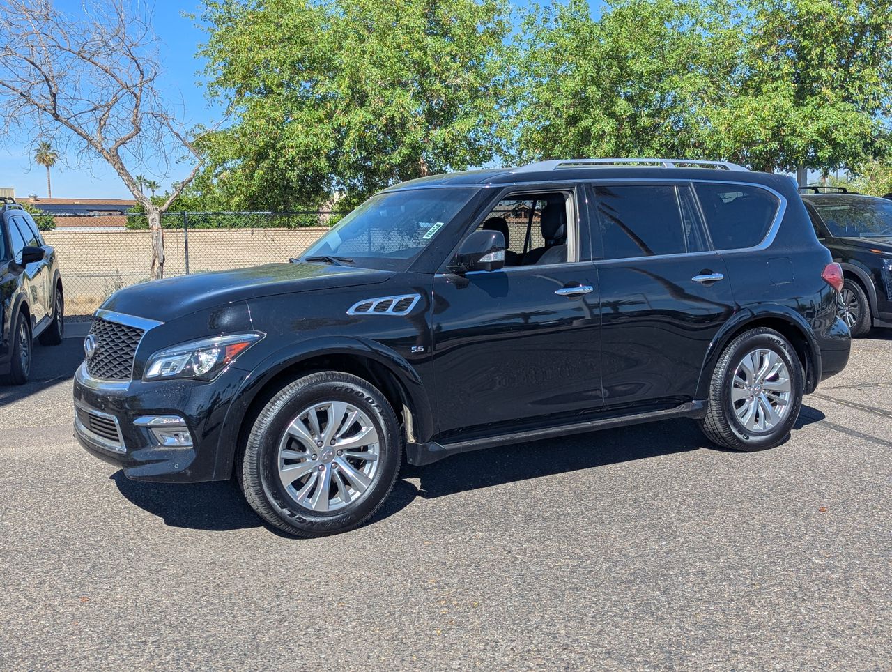 Black Obsidian 2016 INFINITI QX80 RWD SUV / Crossover Rear-Wheel Drive 7-Speed Automatic
