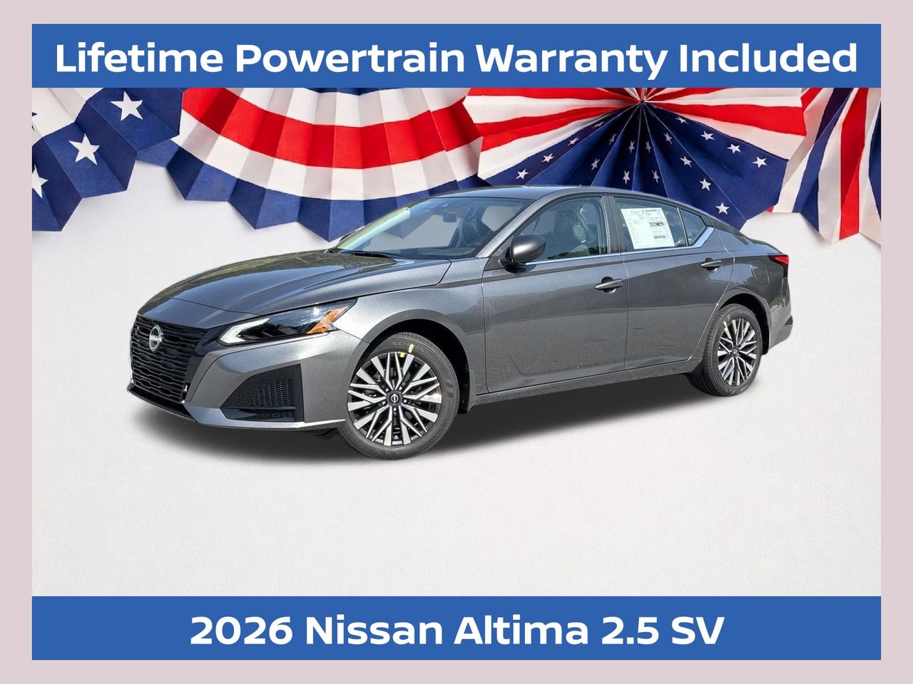 Gray (Gun Metallic) 2026 Nissan Altima Sedan All-Wheel Drive Continuously Variable Transmission