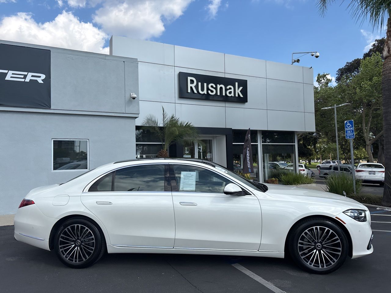 MANUFAKTUR Diamond White 2023 Mercedes-Benz S-Class S 500 4MATIC AWD Sedan All-Wheel Drive 9-Speed Automatic