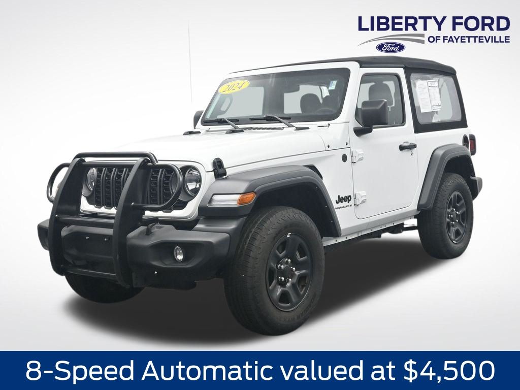 Bright White Clearcoat 2024 Jeep Wrangler SUV / Crossover Four-Wheel Drive 8-Speed Automatic