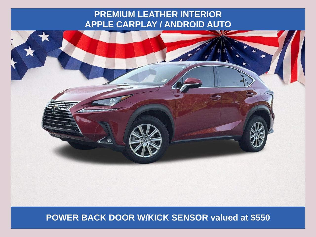 Matador Red Mica 2021 Lexus NX SUV / Crossover Front-Wheel Drive 6-Speed Automatic