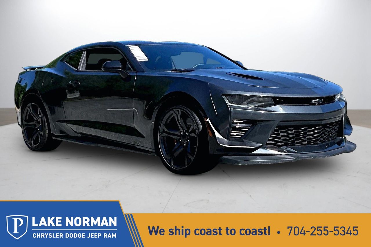 Nightfall Gray Metallic 2018 Chevrolet Camaro 1SS Coupe RWD Coupe Rear-Wheel Drive 6-Speed Manual