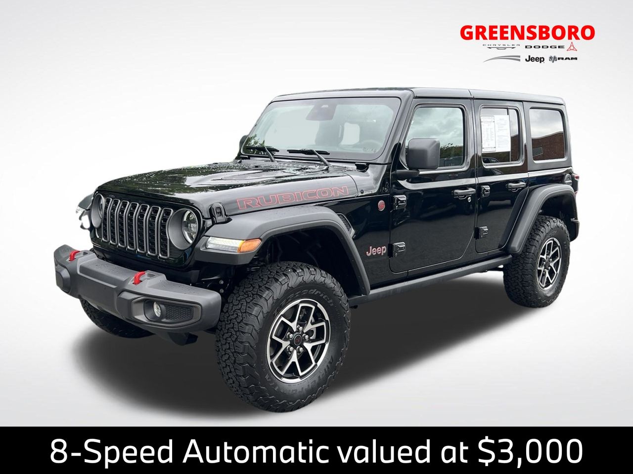 Black Clearcoat 2026 Jeep Wrangler SUV / Crossover Four-Wheel Drive 8-Speed Automatic