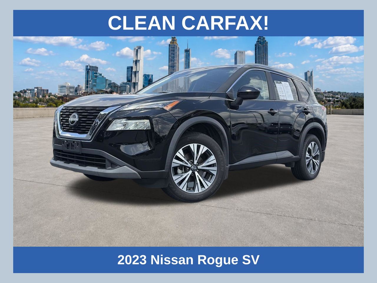 Super Black 2023 Nissan Rogue SUV / Crossover All-Wheel Drive Continuously Variable Transmission