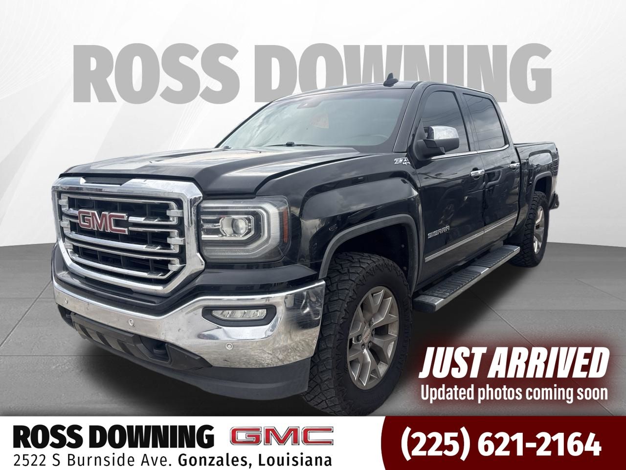 Onyx Black 2018 GMC Sierra 1500 Pickup Truck Four-Wheel Drive 8-Speed Automatic Overdrive