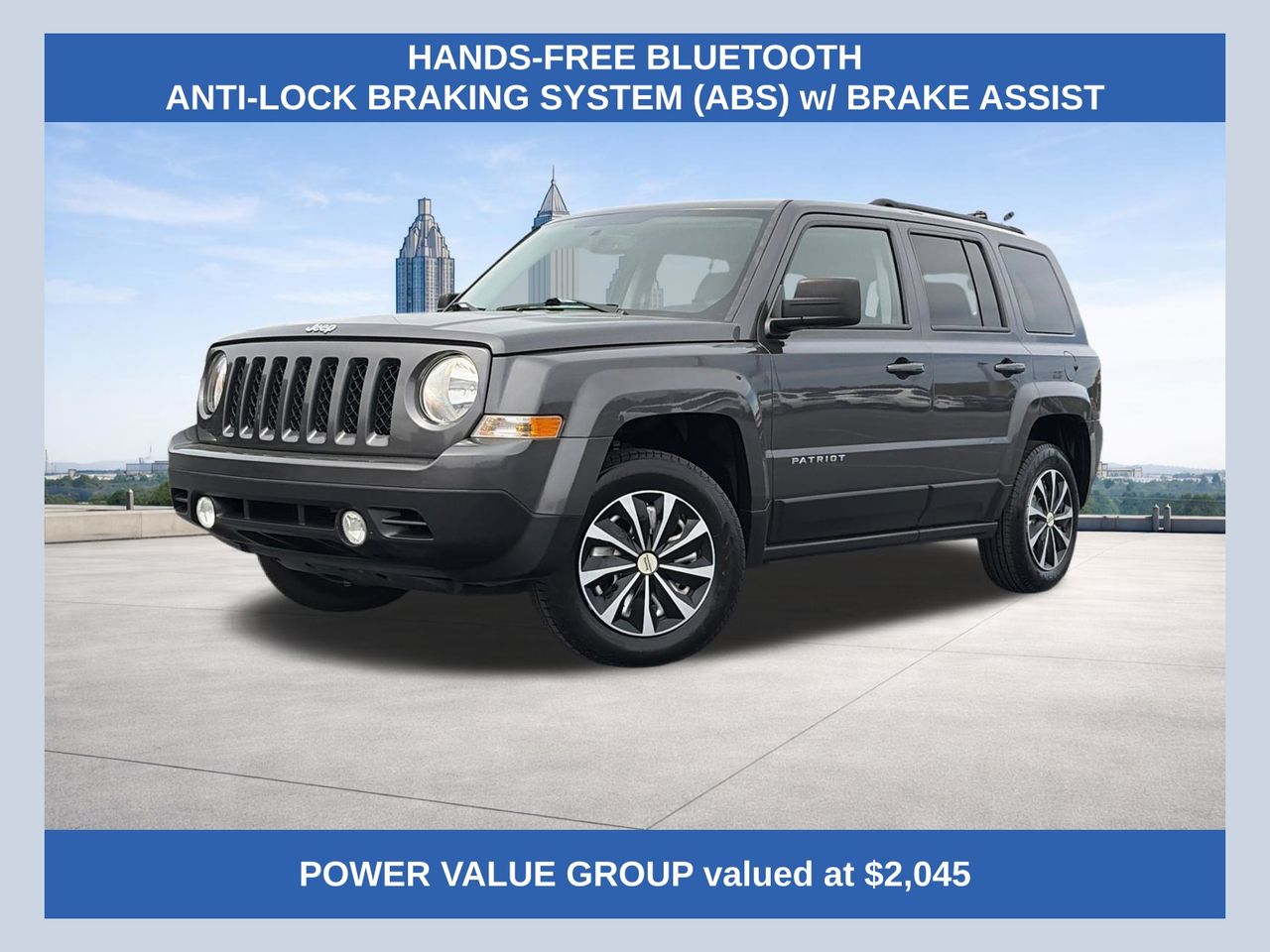 Gray (Granite Crystal Metallic Clearcoat) 2016 Jeep Patriot Sport SUV / Crossover Front-Wheel Drive 6-Speed Automatic