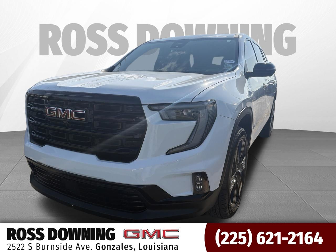 Summit White 2025 GMC Acadia SUV / Crossover Front-Wheel Drive 8-Speed Automatic