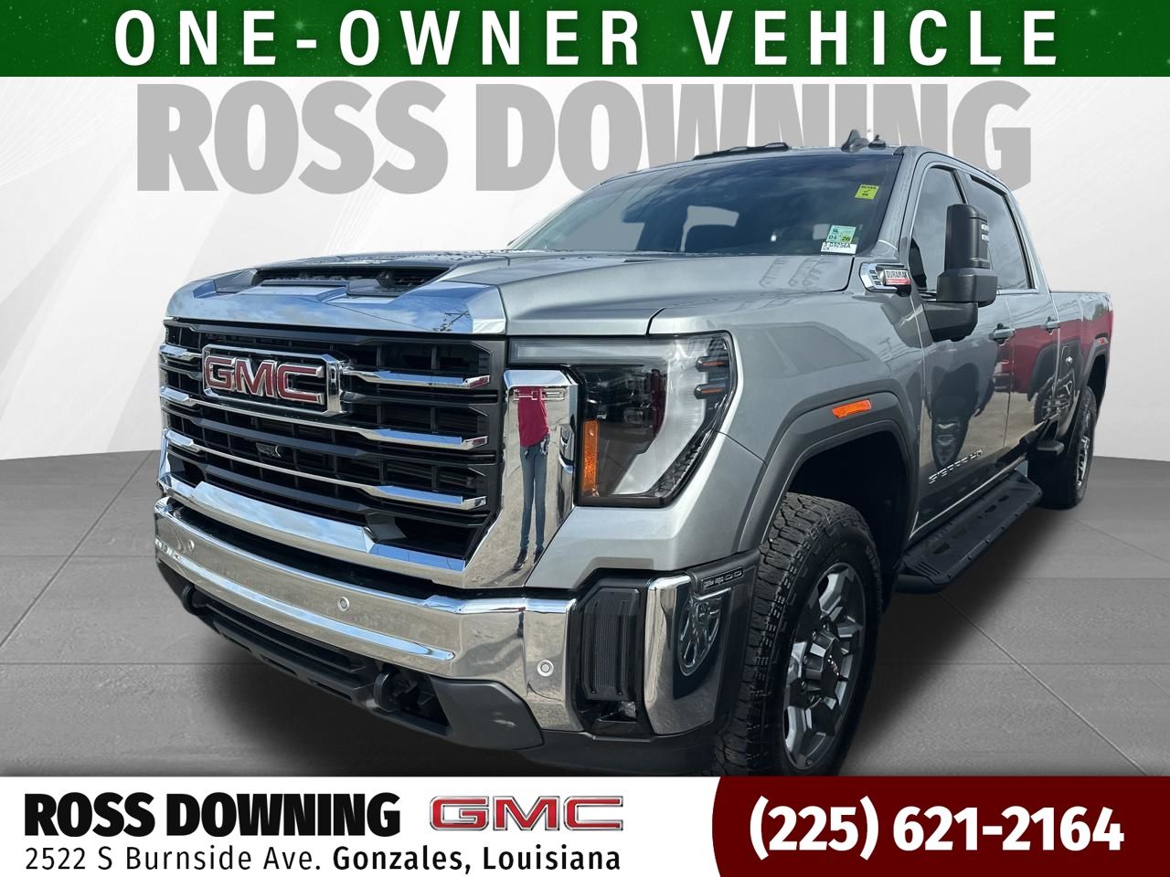 Sterling Metallic 2025 GMC Sierra 2500HD SLE Crew Cab 4WD Pickup Truck Four-Wheel Drive Automatic