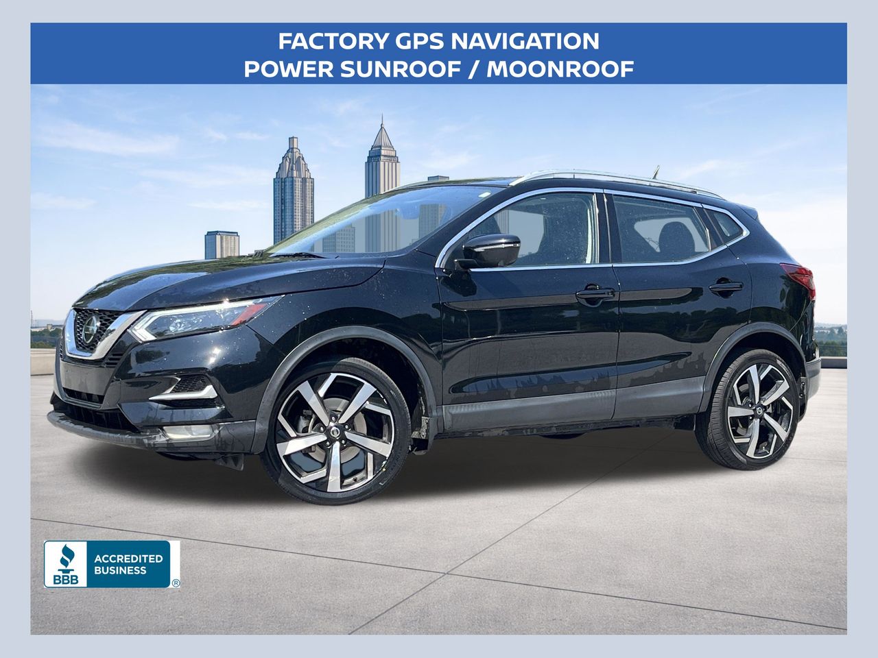 Gray (Magnetic Black Pearl) 2021 Nissan Rogue Sport SL FWD SUV / Crossover Front-Wheel Drive Continuously Variable Transmission