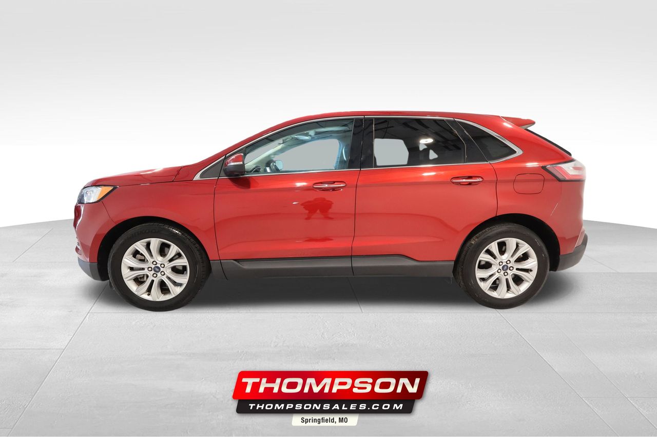 Rapid Red Metallic Tinted Clearcoat 2021 Ford Edge SUV / Crossover All-Wheel Drive 8-Speed Automatic