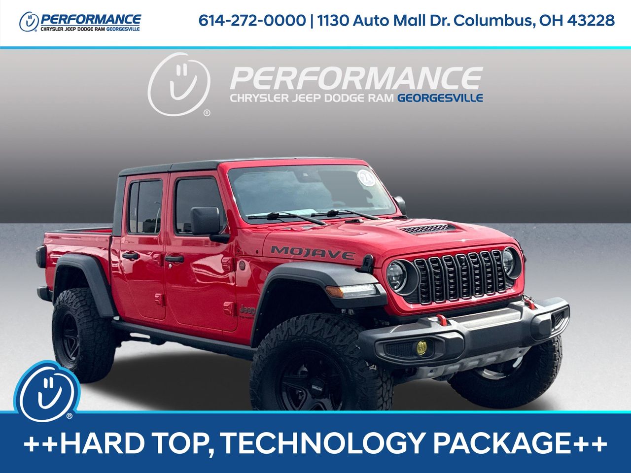 Firecracker Red Clearcoat 2024 Jeep Gladiator Mojave Crew Cab 4WD Pickup Truck Four-Wheel Drive 8-Speed Automatic