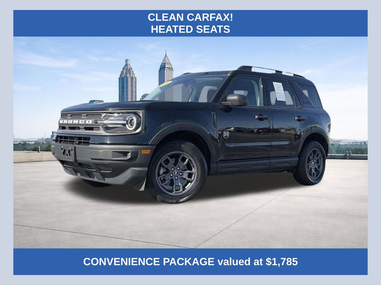 Shadow Black 2024 Ford Bronco Sport Big Bend AWD SUV / Crossover All-Wheel Drive 8-Speed Automatic