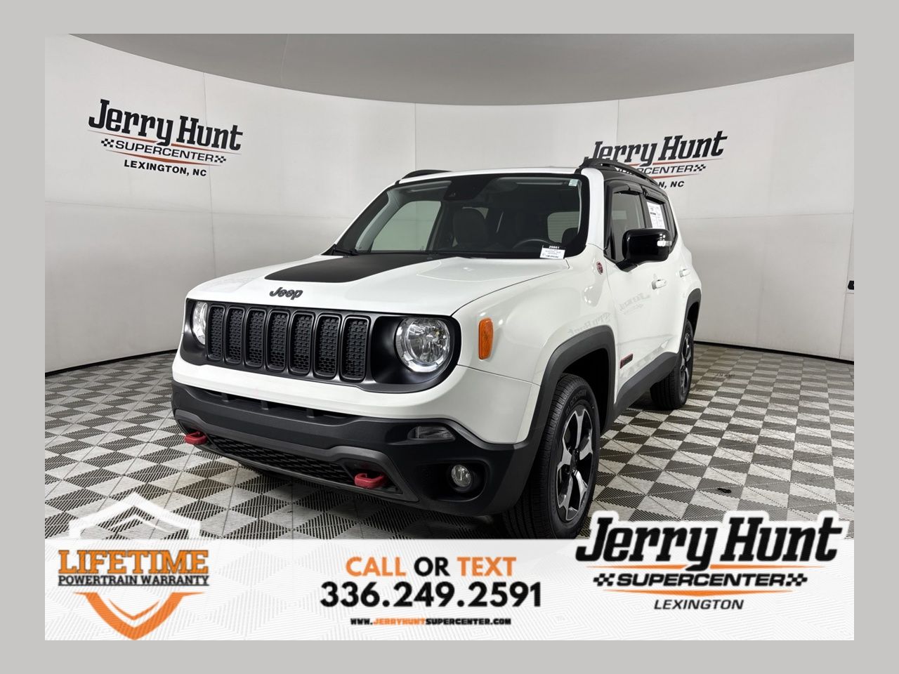 Alpine White Clearcoat 2022 Jeep Renegade SUV / Crossover Four-Wheel Drive 9-Speed Automatic
