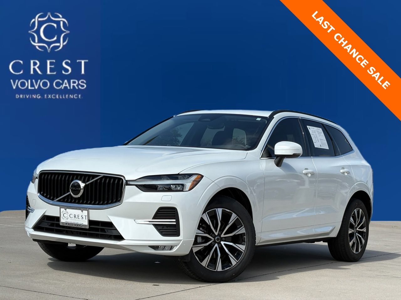 Crystal White Metallic 2023 Volvo XC60 B5 Core AWD SUV / Crossover All-Wheel Drive Automatic