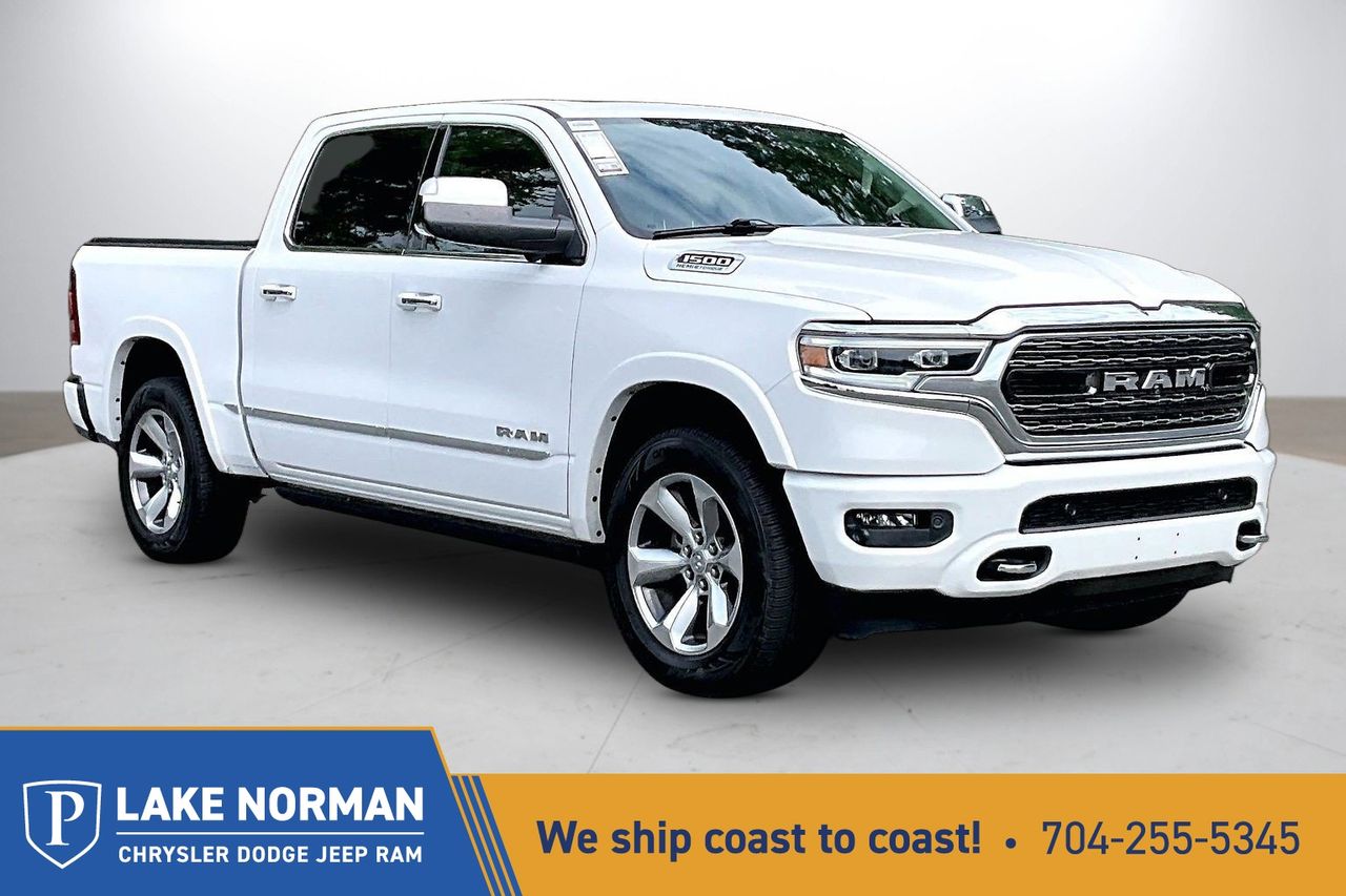 Bright White Clearcoat 2022 RAM 1500 Limited Crew Cab 4WD Pickup Truck Four-Wheel Drive 8-Speed Automatic
